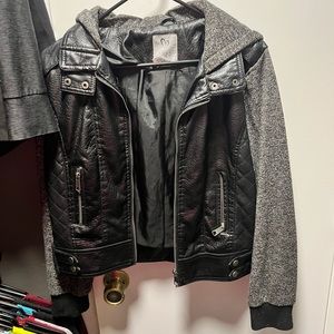 Faux leather jacket